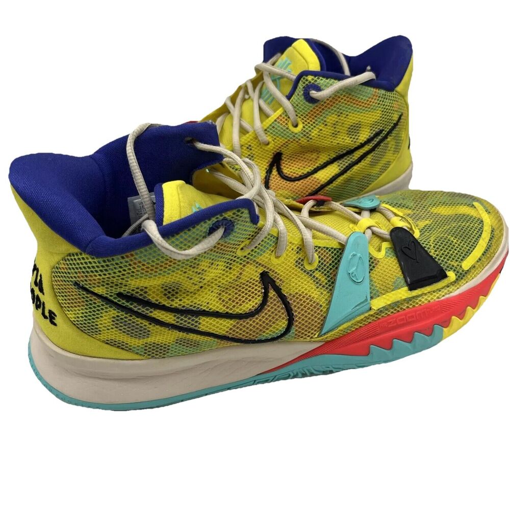 Nike Kyrie 7 "1 World 1 People" Men's Yellow Strike Size 14 (CQ9326-700)